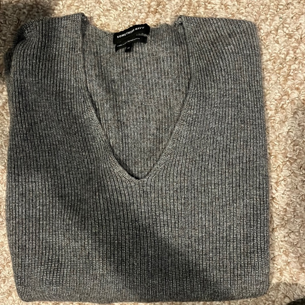 Something Navy Nordstrom Grey Sweater